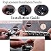 For Apple Watch Rhinestones Bands ([42mm Metal Rhinestones Bands] Black, Wrist Size 3.5
