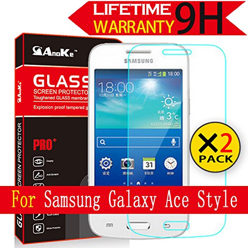 Galaxy Ace Style LTE Glass Screen Protector, (G357FZ 4.3inch)[2 Pack] AnoKe(0.3mm 9H 2.5D) Tempered Glass Film Shield For Samsung Galaxy Ace Style LTE G357FZ Glass 2Pack