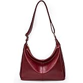 Purses for Women Slouchy Shoulder Bag Hobo Bag Soft Vegan Leather Adjustable Wide Strap Crossbody Tote Multi Pocket Handbags