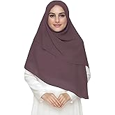 Lina & Lily Premium Chiffon Hijab Head Scarf Shawl Wrap for Muslim Women Square 58'' x 58''