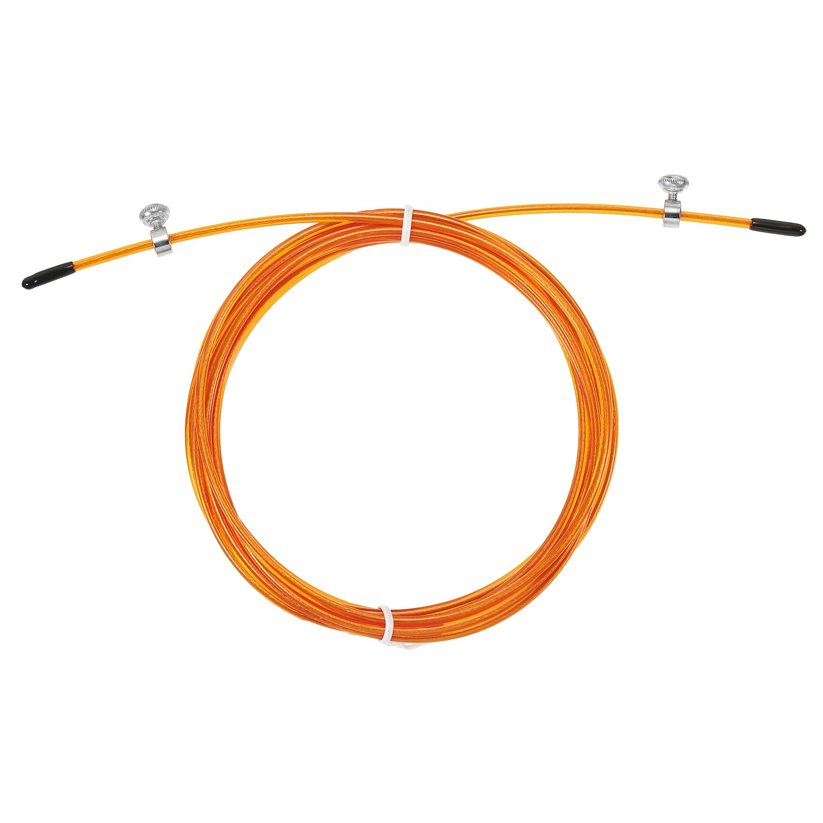 PATIKIL 10Ft Speed Jump Rope Replacement Cable, 2.5mm Professional Skipping Rope Steel Wire Replace for High Speed Jump Ropes, Orange