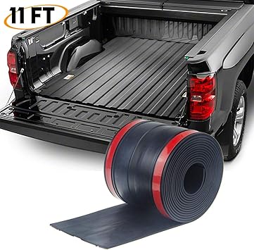 Xisay Adhesive Universal Rubber Truck Bed Tailgate Gap Cover Filler Seal Shield Lip Weather Stripping Cap Seal Kit 4 25 11 Black Tailgate Seals Amazon Canada