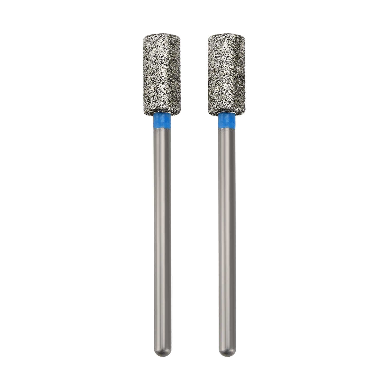OTOTEC 2Pcs Nail Drill Bits Diamond Drill Bits 2.35mm Handle Diameter Cuticle Bit for Electric Nail Drill, for Nail Care Foot Care Home Salon & DIY, Medium
