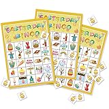 Omgouue Easter Day Bingo Game Party Supplies for Kids 24 Player