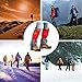 Kangkai Outdoor Waterproof Snow Leg Gaiters Scratch Resistant for Outdoor Climbing Walking Jogging or Hiking on Snow and Ice （Black Red Blue Orange ）