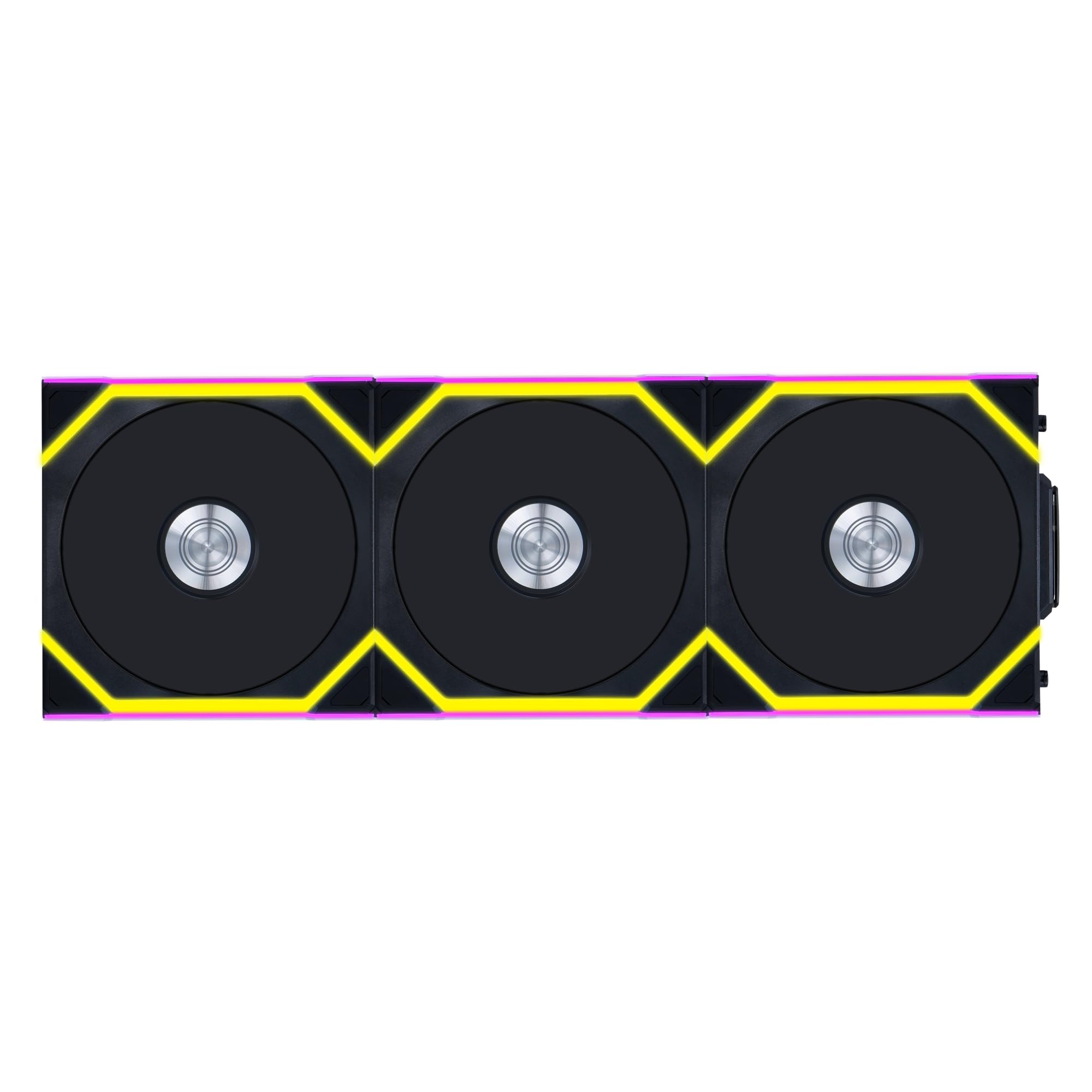 Photo 1 of Lian Li UNI Fan SL Wireless (Reverse Blade) 120mm ARGB Fan - Triple Pack - 2.4 GHz Wireless Signal for RGB & Fan Control - Daisy-Chain Design - Controller Included and Required - Black (12RSL1W3B)