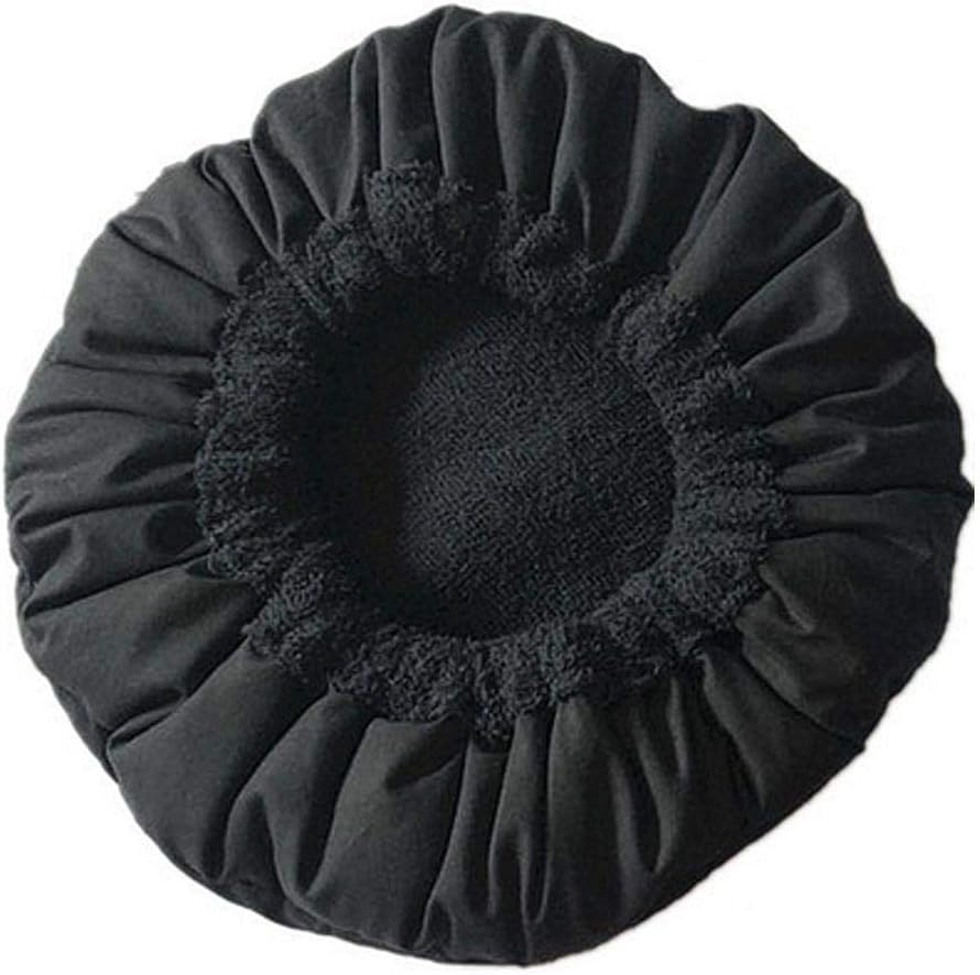 Deep Conditioning Heat Cap, WooyMo Microwavable Heat Cap For Steaming, Heat Therapy For Hair, Microfiber Cotton, Flaxseed Interior (Purple/Black)