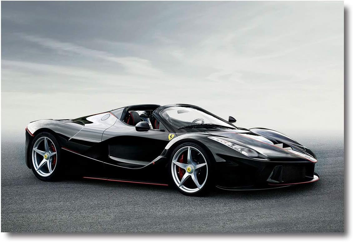 Tamatina Cars Poster - Ferrari Cars -Super Cars - Large Size Poster - HD Quality - 36 inches x 24 inches (92 cms x 61 cms)