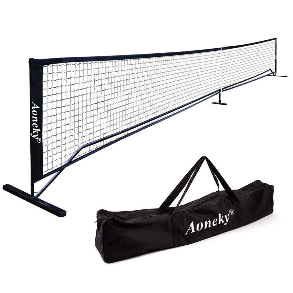 Aoneky Mini Portable Tennis Net for Driveway - Kids Soccer Tennis Net - Pickleball Net