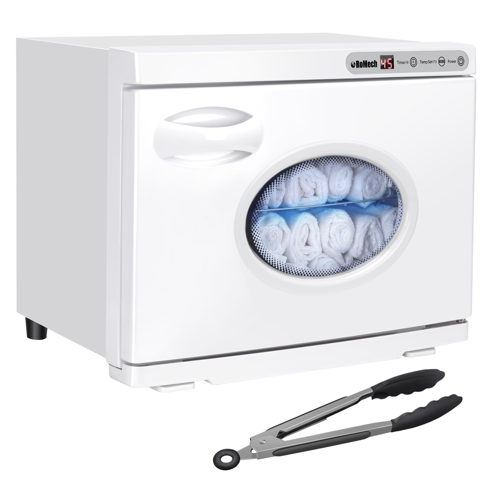 Photo 1 of **FOR PARTS ONLY/ NON-FUNCTIONAL*** ROMECH 23L Hot Towel Warmer Cabinet, Professional Towel Heater with LED Temperature Display Setting, Extra Large Capacity Towel Warmers for Spa Massage Salon Home (White, 23L)