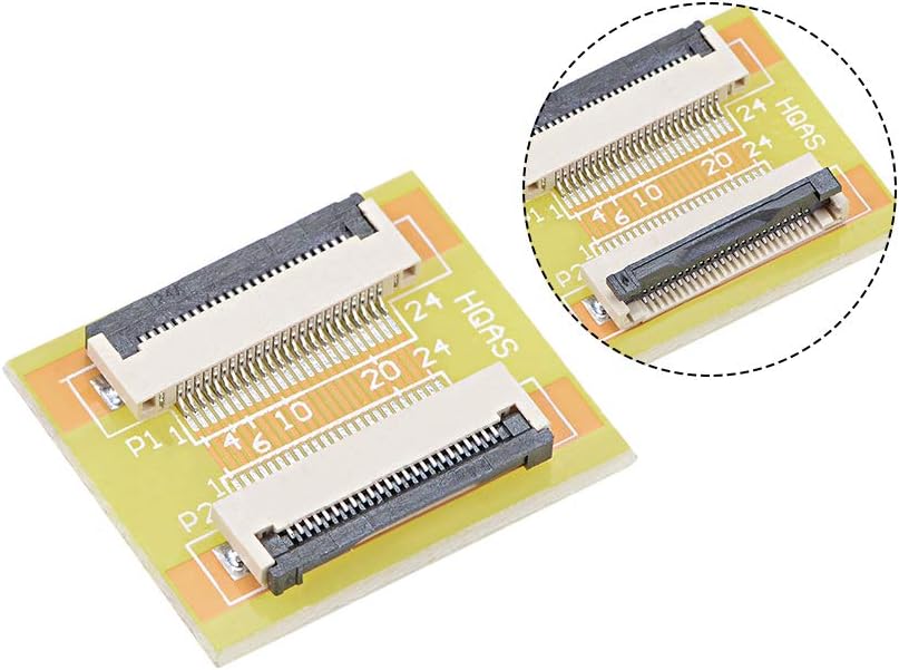sourcing map 0.5mm Pitch 24 Pins to 24 Pin Extension Connector Aapter for FFC FPC Cable Extend ZIP HDD - Image 4