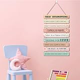 HPNIUB Rainbow Inspirational Wall Art Daily Affirmations Wood Sign Decor view 2
