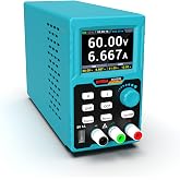 Kiprim 400W Programmable DC Power Supply, 0‑60V 0‑20A,110V Input,4‑Digit | Programmable DC power supply with multi‑protection.Supports PC software control and USB charging for lab and workshop usage.