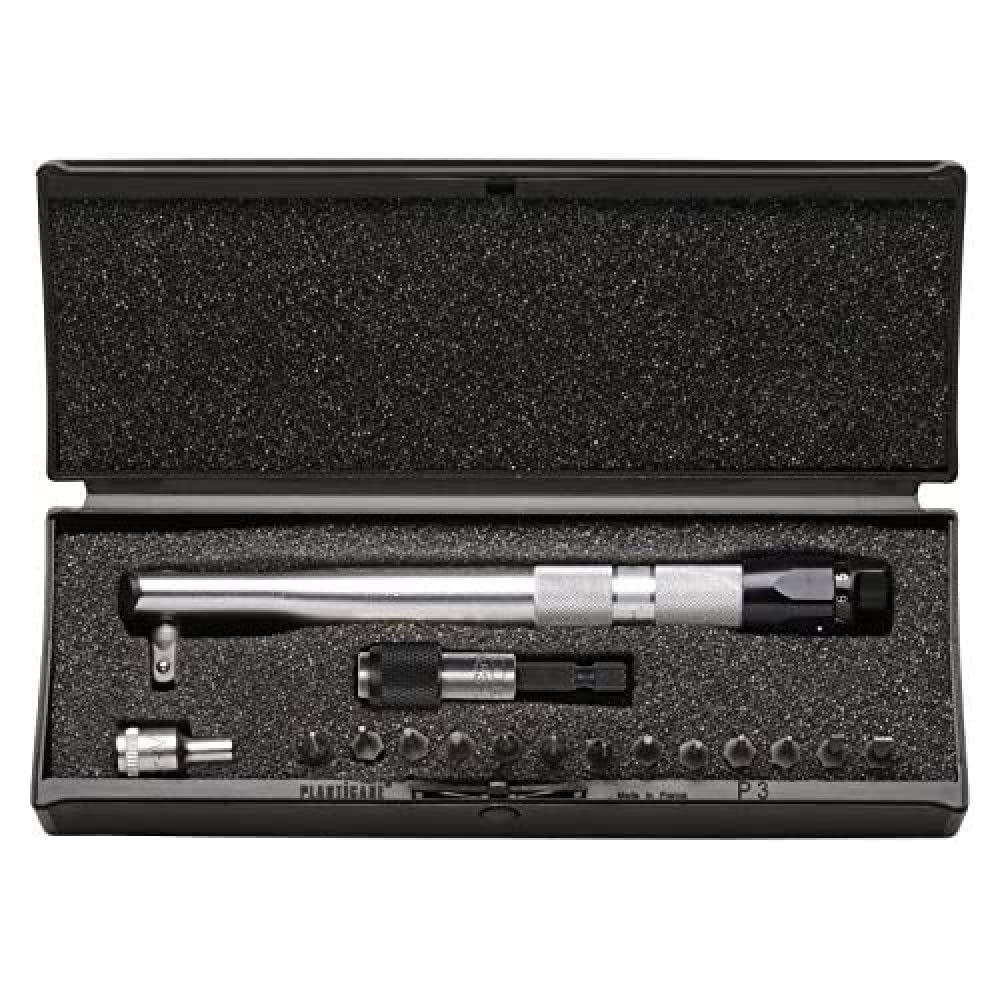 Bahco 6852-5/S17 Torque Tool Set, Silver, Set of 17 Piece