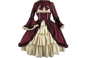 GOFLIC Women Marie Antoinette Ball Dresses Court Rococo Baroque 18Th Century Lolita Dress Renaissance Dress Victorian Gown