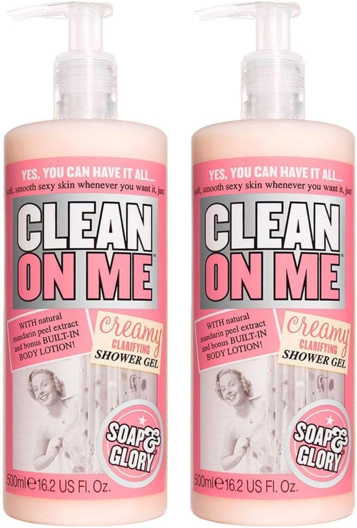 Soap & GloryClean On Me Creamy Clarifying Shower Gel - Pack of 2,500ml