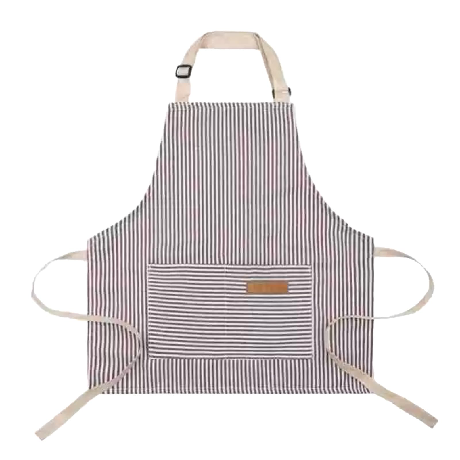 Zcbzbn Children's Apron, Adjustable Kids Chef Apron, Peplum Striped Sign with Two Pockets for Children Chef Cooking Baking Painting
