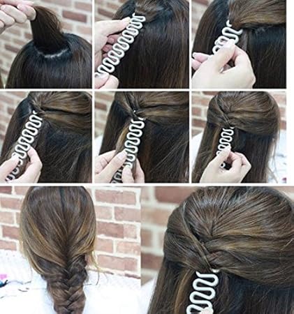 Jiahao 1pcs White Magic Hair Braiding Maker Lady French Hair