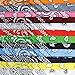Colourful 12 Pack of Paisley Patterned Bandanas Neck Scarfs, Head Scarfs