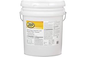 ZEP PROFESSIONAL Zep Driveway, Masonry and Concrete Cleaner and Degreaser Concentrate - 5 Gallon (1 Unit) 1041549 - Construction Grade Degreaser Removes Grease, Dirt, and Oil Stains on Concrete, Brick, Asphalt, and