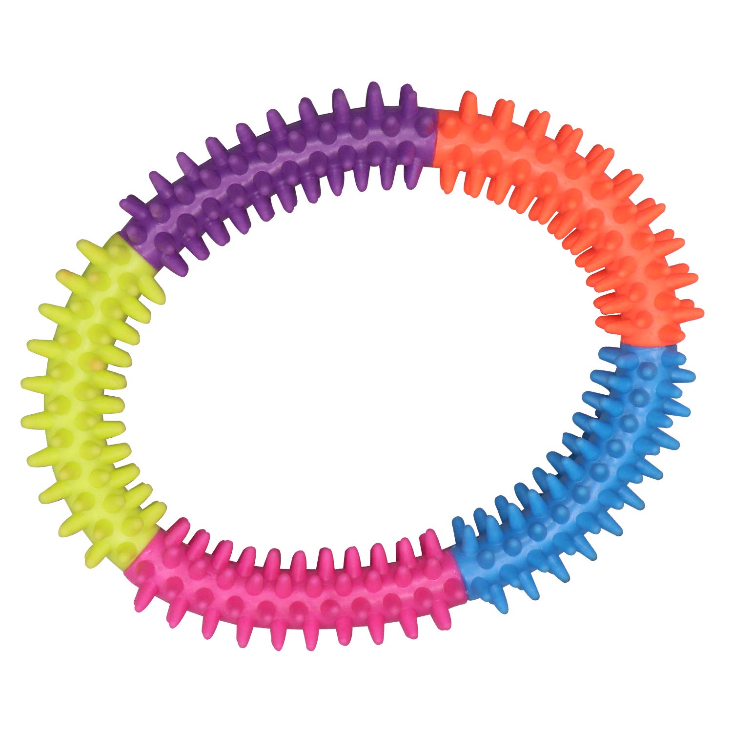 Buy Petlogix Rubber Spike Ring Toy for Puppy and Small Dogs, Chew/Fetch Plaything for Pet