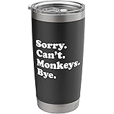Funny Monkeys or Monkey Stainless Steel Insulated Tumbler