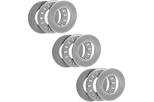 uxcell TC815 Thrust Needle Roller Bearings with Washers 1/2" Bore 15/16" OD 5/64" Width 3pcs