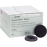 Scotch-Brite 07481 Roloc 2" x No Hole Aluminum Oxide Medium Grade Surface Conditioning Disc