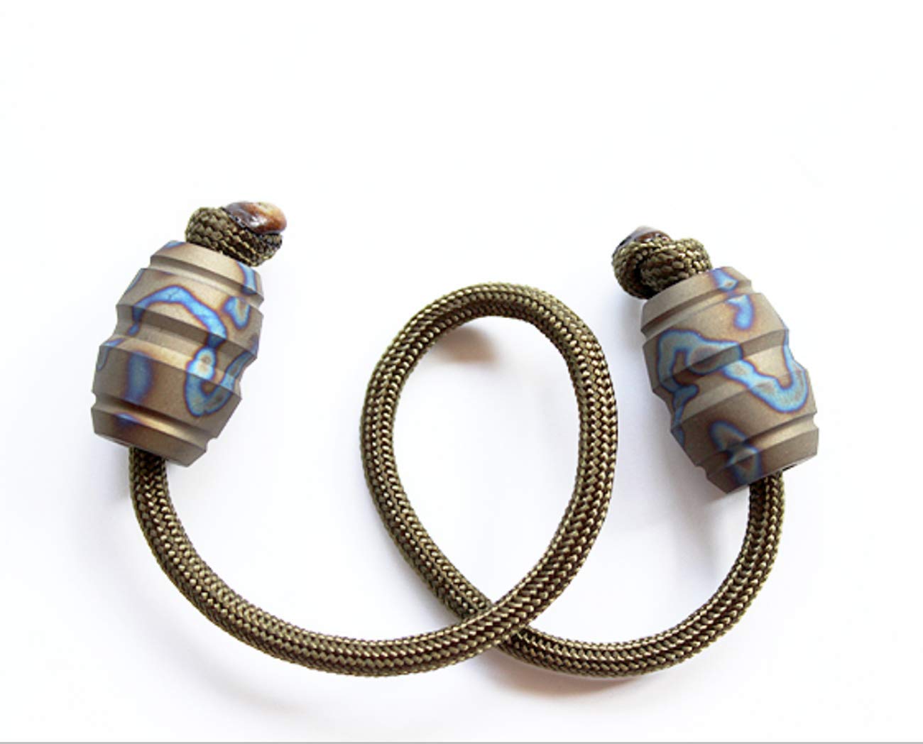 TC4 Begleri EDC Parachute Cord Lanyard Pendant Finger Sport Toy Tubbiness Burn Blue