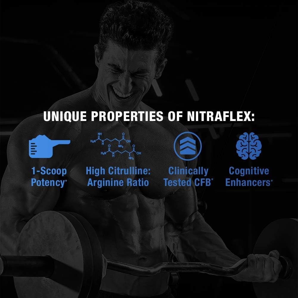 GAT Sport, NITRAFLEX Testosterone Boosting Powder, Increases Blood Flow, Boosts Strength and Energy, Improves Exercise Performance, Creatine-Free (Fruit Punch, 30 Servings): Health & Personal Care