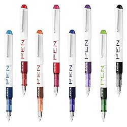 EYEYE Fountain Pens for Writing, 8 Pack Assorted