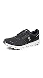 On Men's Cloud 6 Sneakers, Black | White, 10 Medium