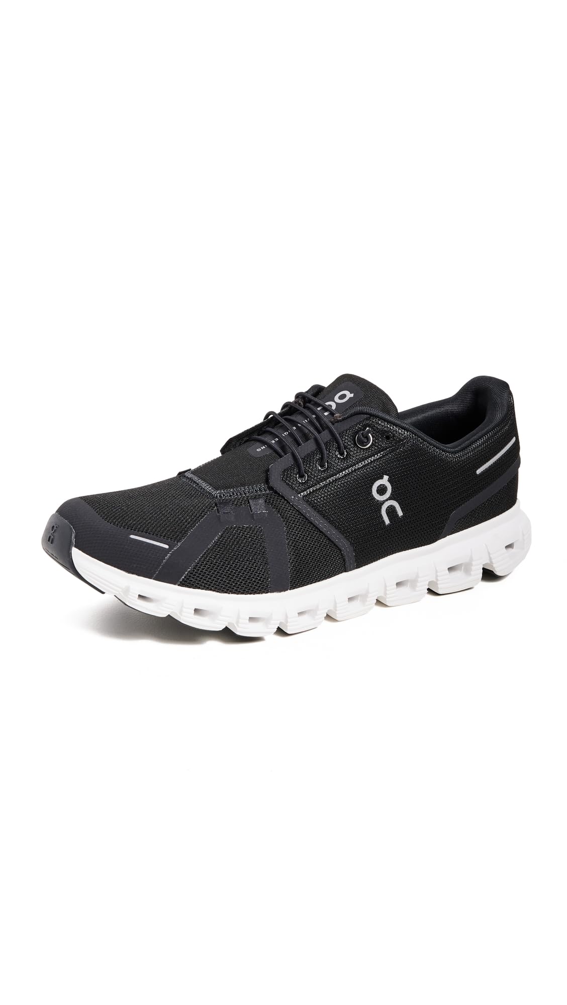 Photo 1 of On Men's Cloud 6 Sneakers, Black | White, 10.5 Medium US