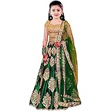 SMIT FASHION Girl's Banglory Satin Semi-Stitched girl's Lehenga Choli for 10-15 Year Girls