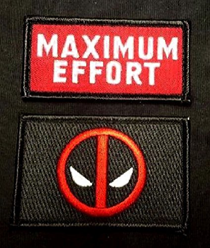 Maximum Effort Deadpool Tactical Morale Hook Patch (2PC Bundle)