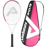 AMA SPORT Tennis Racket - Pre-Strung Light Balance 27 inch Tennis Racquet for Women and Men