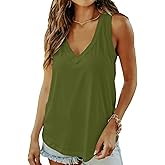 lime flare Women Sexy Summer Cami Tank Top Loose Fit Sleeveless Camisole Shirt