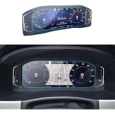 LANTU Car Screen Protector for 2021-2023 Volkswagen Atlas&amp; Tiguan Allspace Accessories Dashboard Touchscreen Protector Film Tempered Glass HD Clear Anti-Glare 10.25''