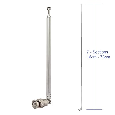 Antenne Radio Amateur VHF/UHF Portable - BNC, Magnétique, 25MHz-1200MHz - Neuf Sous Emballage
