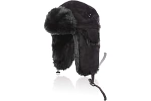Aurya Winter Trapper Trooper Hat Unisex Ushanka Aviator Russian Hat Outdoor Hunting Skiing Hat Cap with Ear Flap