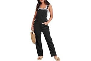 ANRABESS Overalls for Women Loose Fit Denim Overalls Adjustable Strap Jean Jumpsuit Bib Romper 2025 Fall Casual Work Outfits