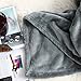 Luxury Collection Microplush Flannel Fleece Blanket | Ultra Soft 380 GSM Lightweight All-Season Anti-Static Throw/Blanket for Sofa Couch Bed (Twin (59'' x 78''), Azure Gray)