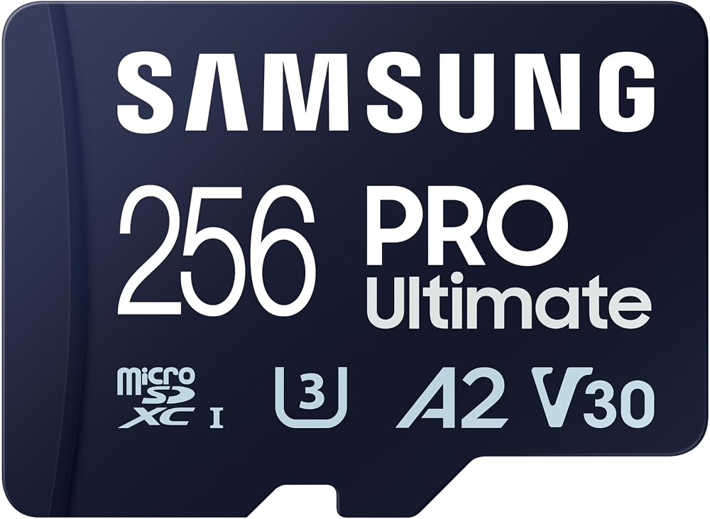 Samsung PRO Ultimate 256GB microSD UHS-I U3 200MB/s SD Adapter Drone Cam 4K