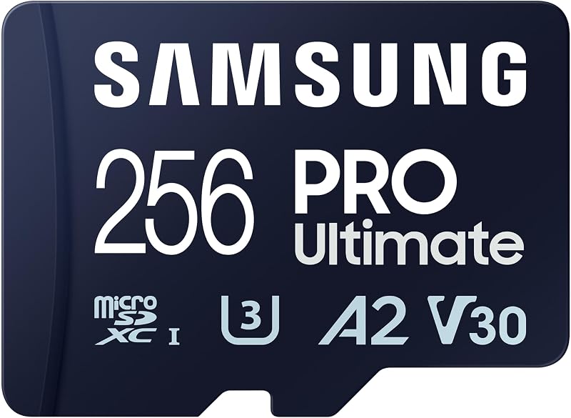 Samsung PRO Ultimate 256GB microSD UHS-I U3 200MB/s SD Adapter Drone Cam 4K