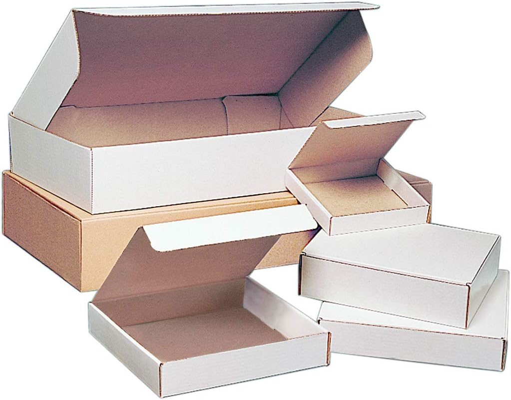BOX USA BML982 Literature Mailers, 9" x 8" x 2", White (Pack of 50): Industrial & Scientific