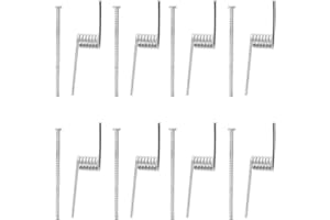 Generic 8 Pieces Stainless Steel V-Shaped Hair Clip Springs Replacement for Medium Large Hair Claw Clips