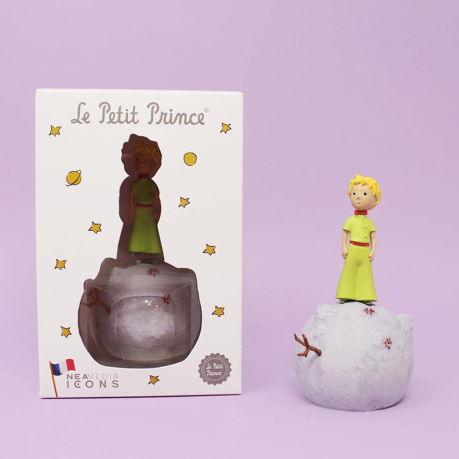 Neamedia Icons The Little Prince on his planet, Figurine 12cm Original, Modern Design, Birthday, Baptism, Wedding