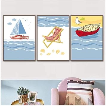 Daapplok Malerei Poster Bild Leinwand 3 Stuck Geschenk Abstrakte