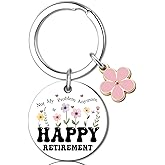 OWIGIU Retirement Gifts for Women 2026 Retirement Gifts for Woman Teachers Nurse Retire Gift Ideas Farewell Going Away Gift for Coworkers Women Retired 2026 Keychain