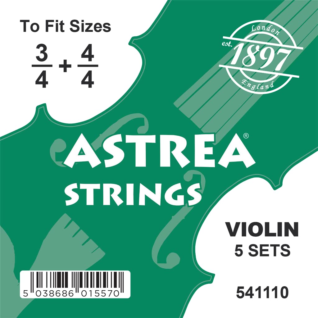 Astrea 541110 Violin Strings 3/4-4/4 (5 Set Pack)
